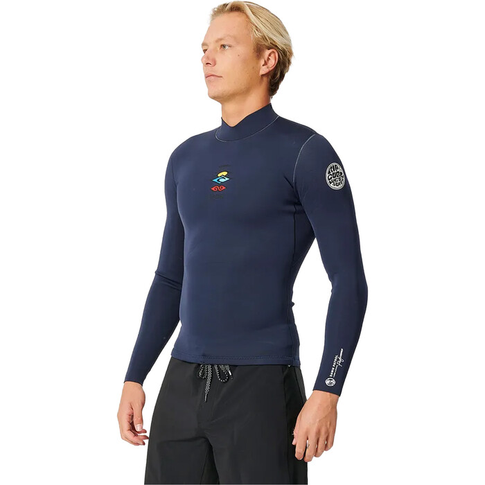 Rip Curl Hombres Dawn Patrol 1.5mm 2024 Chaqueta De Neopreno De Manga Larga 122MWJ - Dark Navy